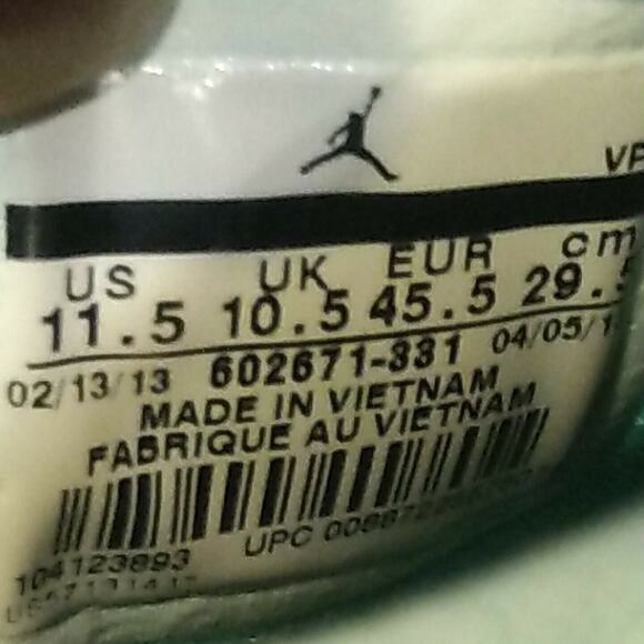 2013 Nike Jordan Phase 23 Hoop 2 (602671-331) Green Basketball Sneakers Sz 11.5 - Picture 12 of 12